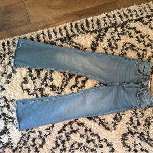 Zara Blue Straight Leg Jeans Classic Denim